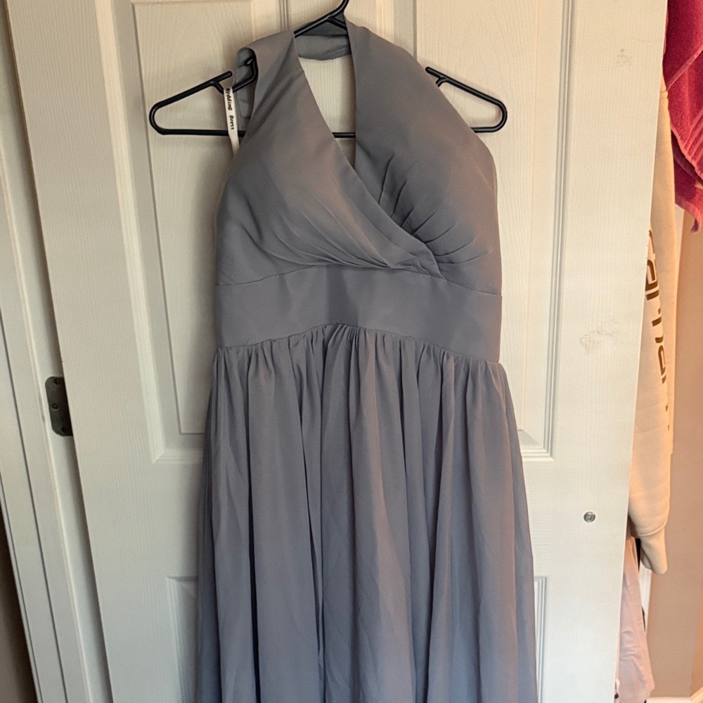 Chic Strapless Gray Dress